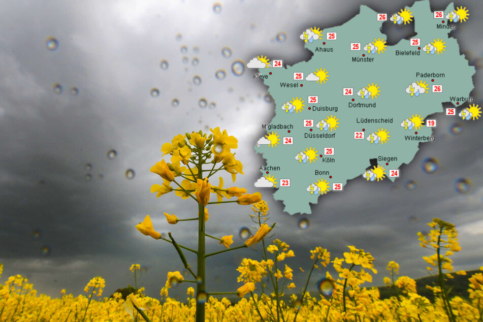 In NRW bahnen sich Schauer und Gewitter an: Starkregen möglich