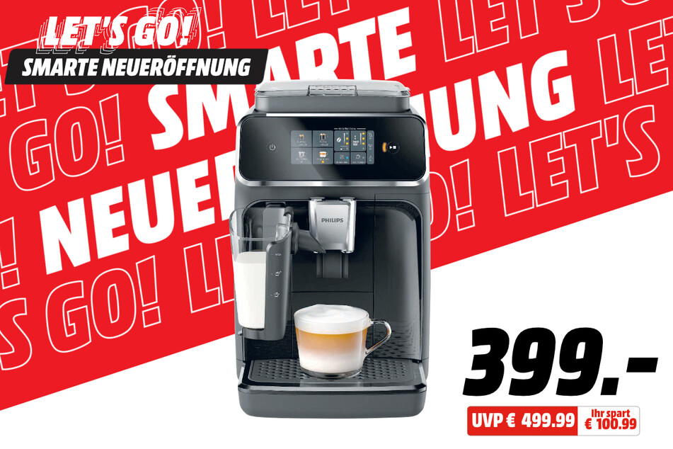 Philips-Kaffeevollautomat für 399 statt 499,99 Euro.