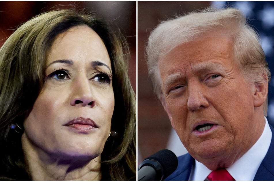 Democratic Vice President Kamala Harris (l.) and Republican former president Donald Trump are locked in a tight battle as the 2024 election nears.