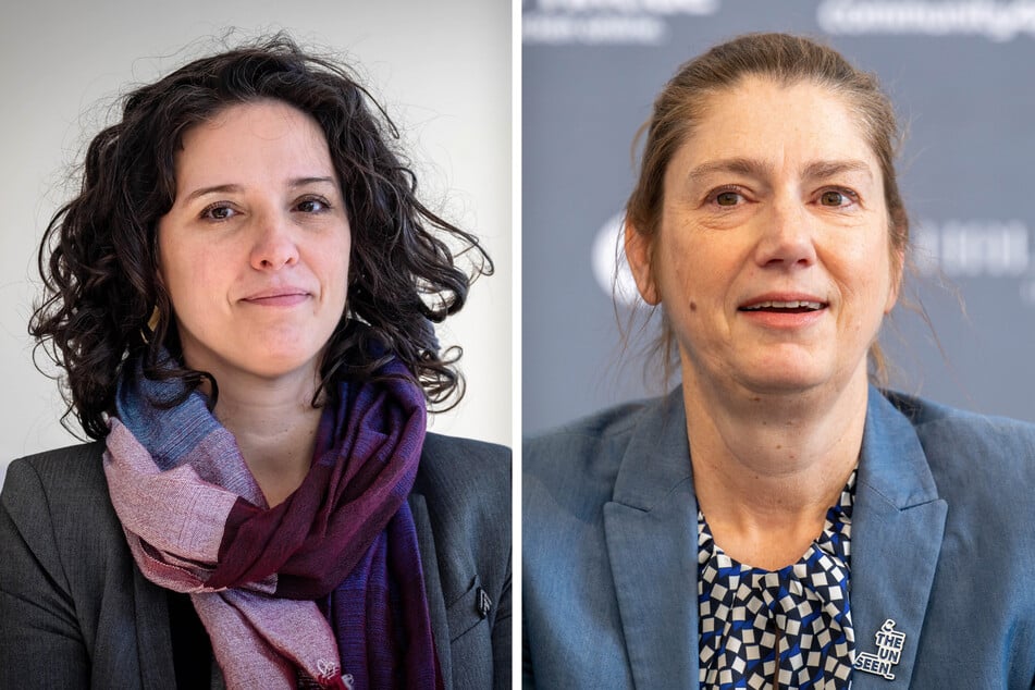 Generaldirektorin der Kunstsammlungen, Florence Thurmes (44, l.), und KuHa-Geschäftsführerin Andrea Pier (54) spüren den positiven Aufschwung in der Stadt.