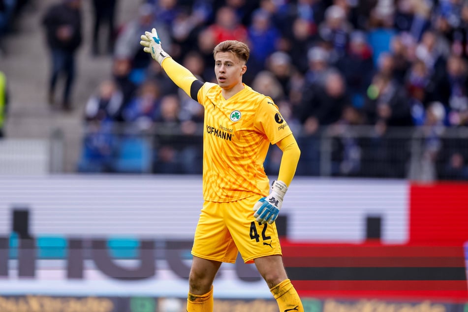Moritz Schulze (24) stand in der abgelaufenen Saison dreimal in der 2. Liga für Fürth zwischen den Pfosten, hielt einmal seinen Kasten sauber.
