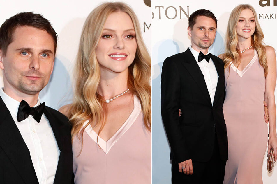 Matthew Bellamy und Elle Evans bei der amfAR-Gala 2016 während des 69. Filmfestivals in Cannes.