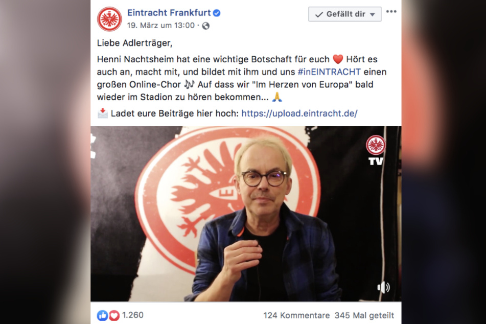 Comedian Henni Nachtsheim (62) ist ein großer Eintracht-Fan.
