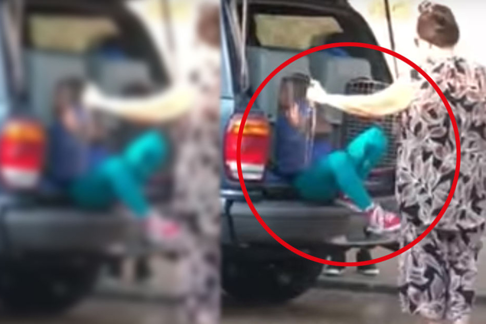Die Großmutter wurde dabei gefilmt, wie sie ihre Enkel aus den Zwingern im Kofferraum holte. Daraufhin rückte die Polizei an.