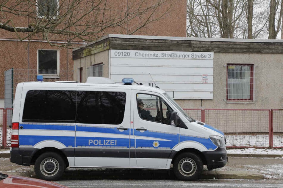 Auch das Heim in der Straßburger Straße in Chemnitz wurde durchsucht.