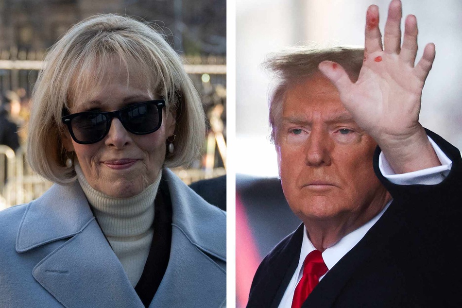 E. Jean Carroll (l.), who Donald Trump (r.) was previously found liable of sexually assaulting, faced off with the former president Wednesday in a New York courtroom to say he subsequently ruined her reputation.