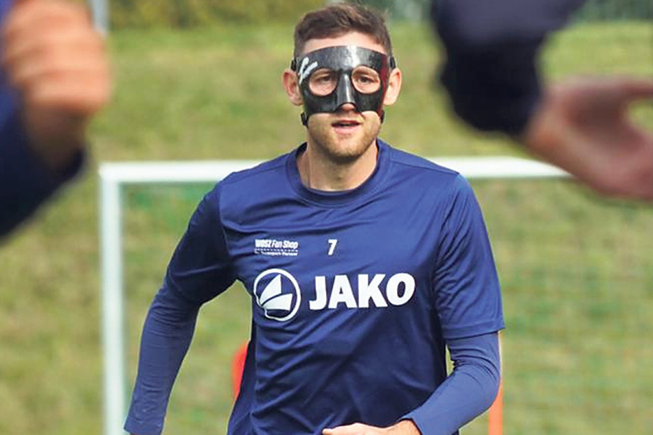 Christian Bickel trainierte zuletzt mit Maske und steht heute wieder zur Verfügung.