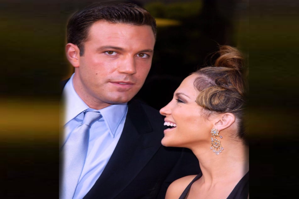 Ben Affleck (l) and Jennifer Lopez were spotted publicly kissing at a restaurant in Malibu.