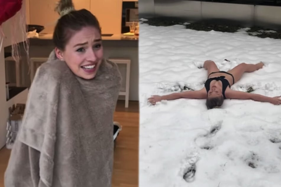 Was macht YouTube-Star Bibi halbnackt im Schnee?