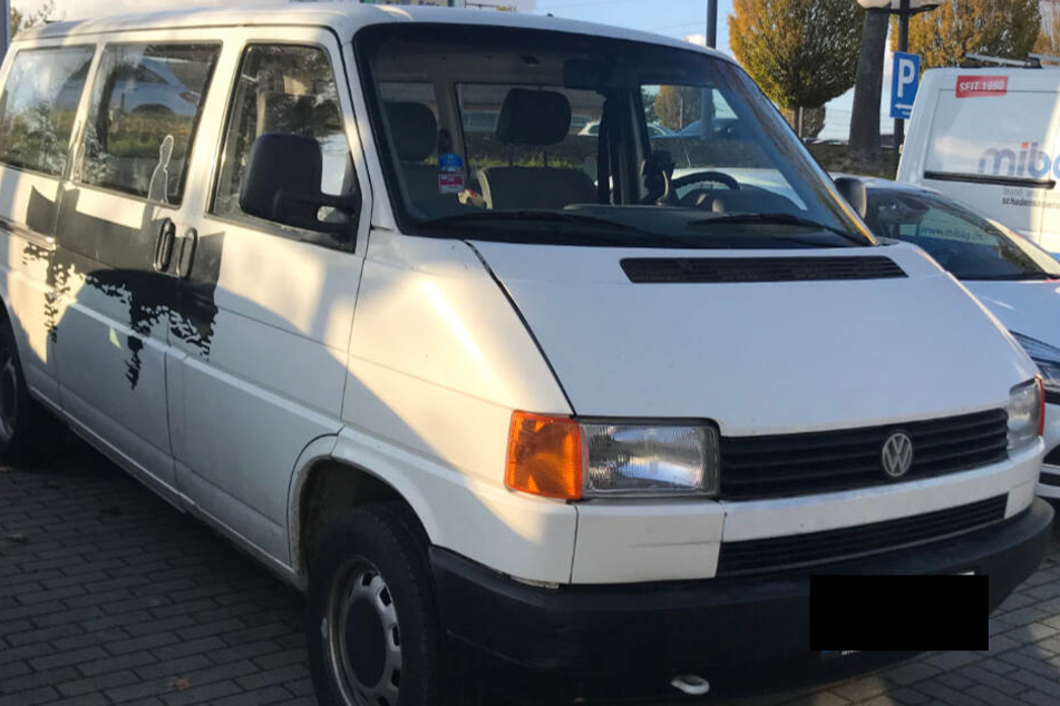 Diesen Volkswagen T4 stahlen Autodiebe in Dresden-Weißig.