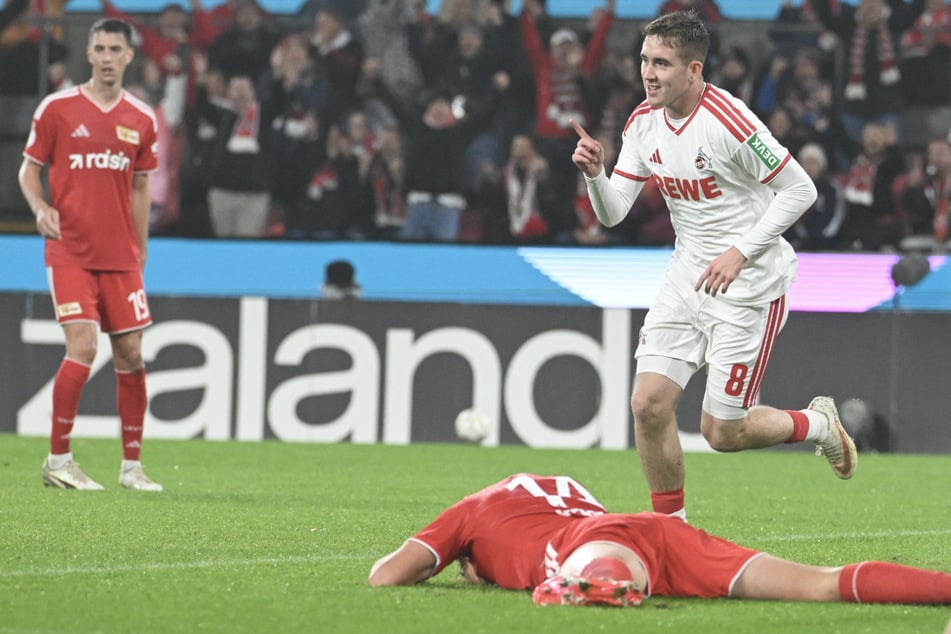 Union Berlin geriet in Köln unter die Räder: Kölns Isak Johannesson (23, r.) jubelt.