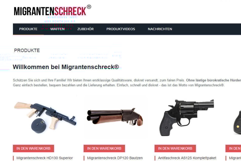 Auf dieser Seite verkaufte Mario R. die Waffen.