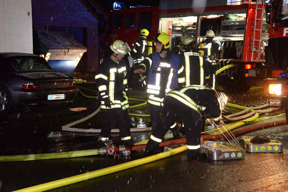 Rund 50 Feuerwehrleute waren vor Ort.
