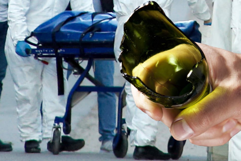 Die Attacke mit der abgebrochenen Flasche endete tödlich (Symbolbild).
