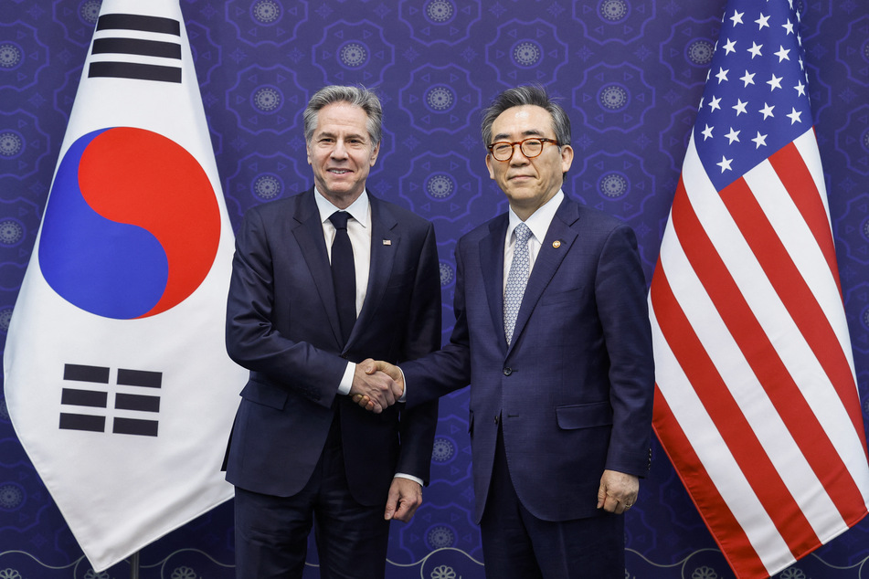 US Secretary of State Antony Blinken met with South Korean President Yoon Suk Yeol in Seoul on Monday.