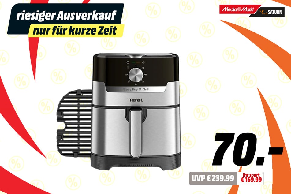 Tefal-Heißluftfritteuse für 70 statt 239,99 Euro.