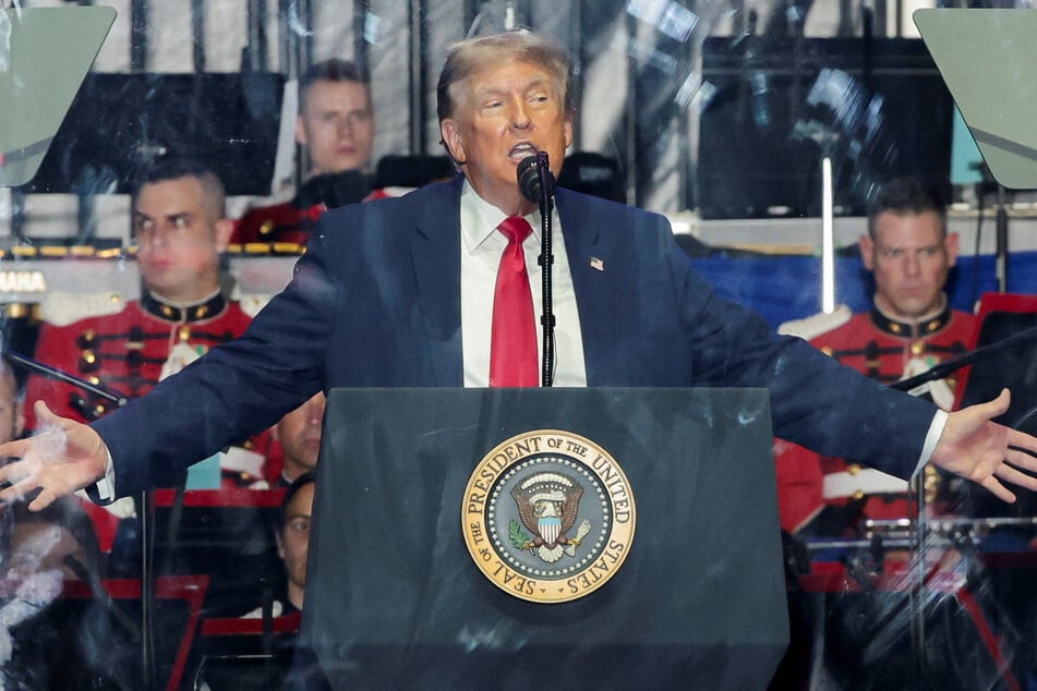 President Donald Trump speaks at a rally to kick off the Great American State Fair in celebration of the 250th anniversary of US independence on the National Mall in Washington DC on June 24, 2026.