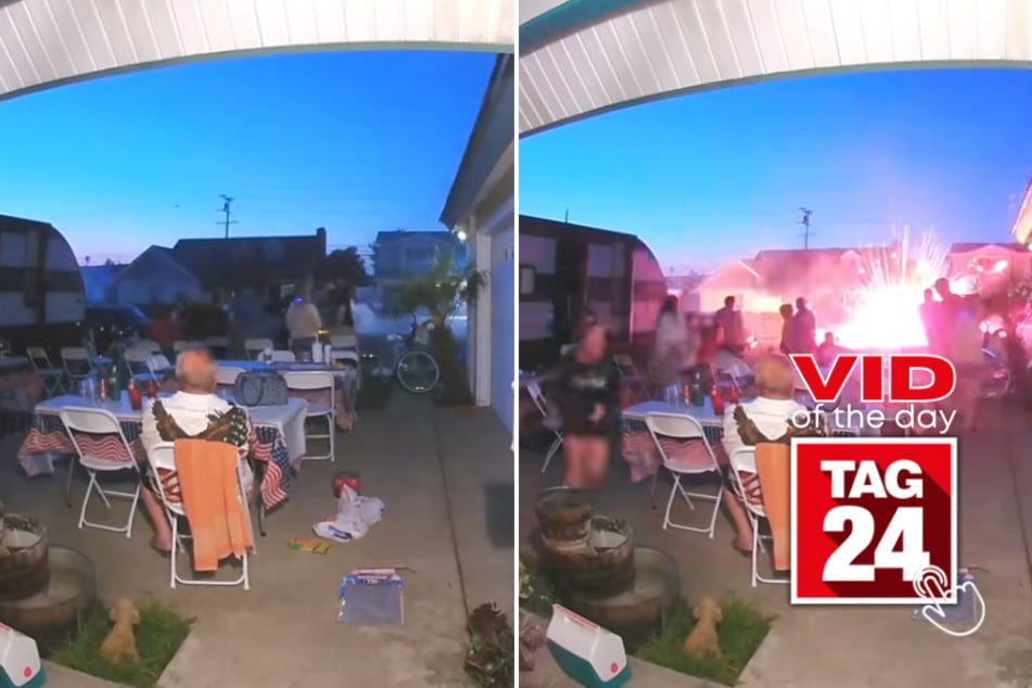 viral videos: Viral Video of the Day for July 6, 2025: Family's panic goes viral as neighbor's fireworks fail horribly!