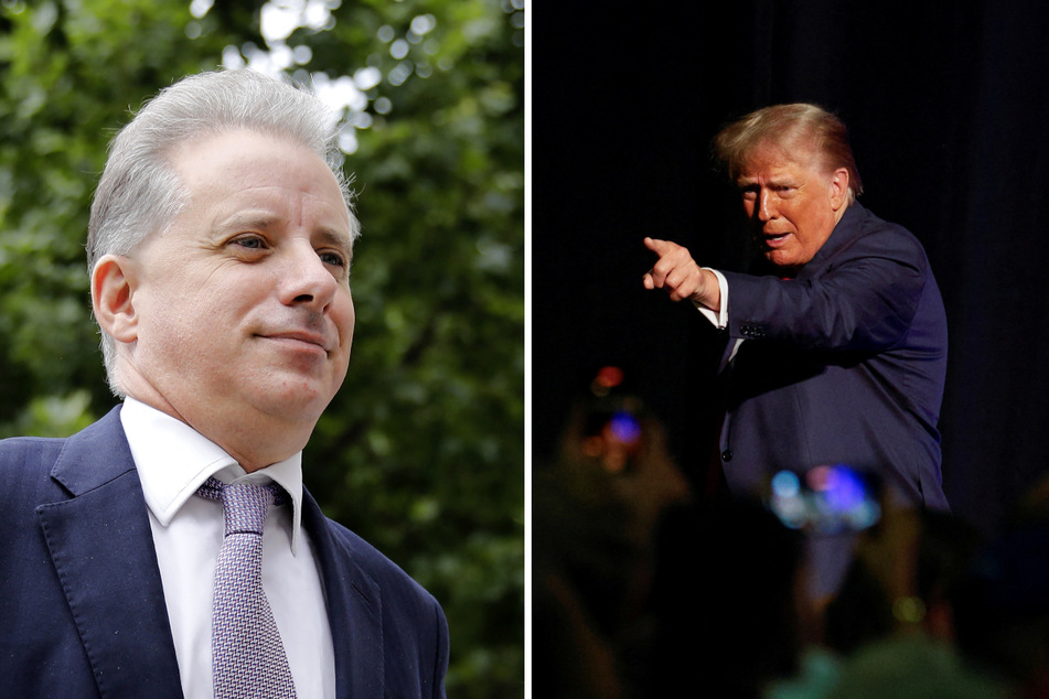Ex-MI6 agent Christopher Steele (l.) is being sued by former President Donald Trump over a dossier making unproven allegations.