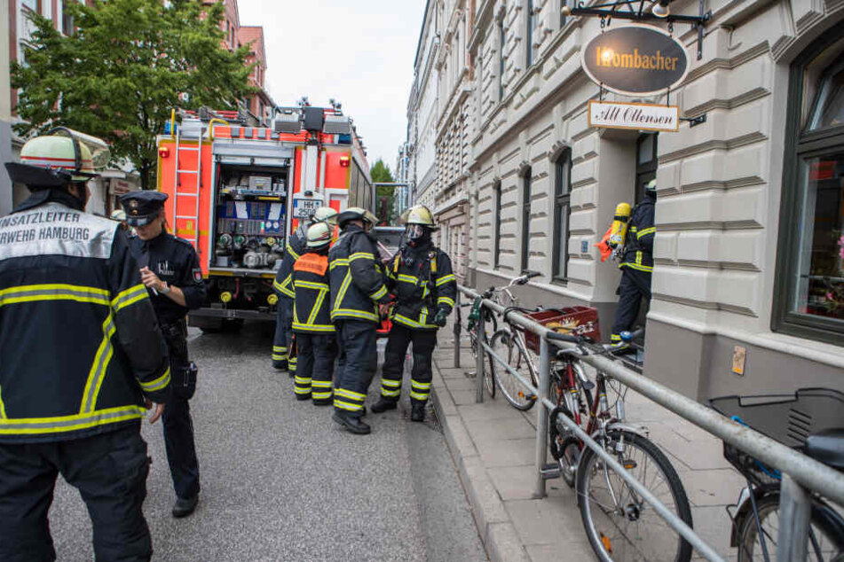 Die Straße wurde während des Einsatzes gesperrt.