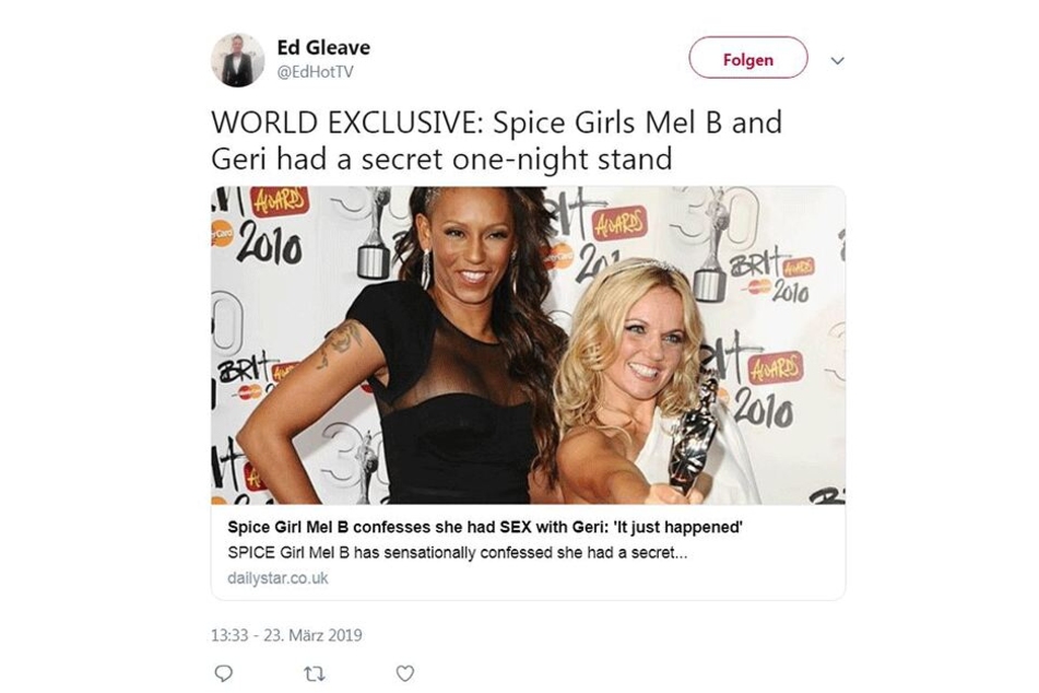 Ed Gleave vom "Daily Star" ist augenscheinlich begeistert von dieser Nachricht.