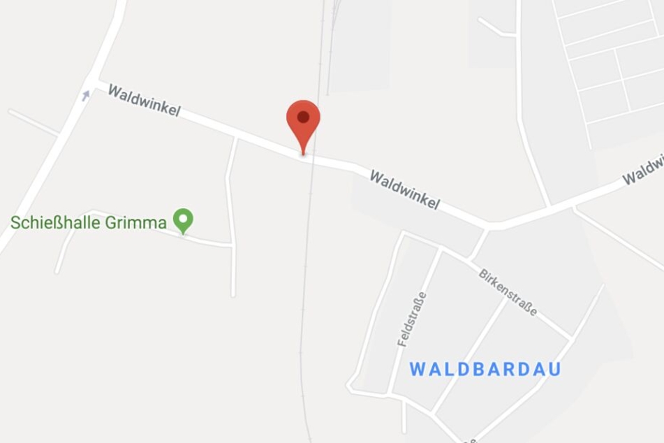 Der betroffene Bahnübergang befindet sich im Grimmaer Ortsteil Waldbardau.