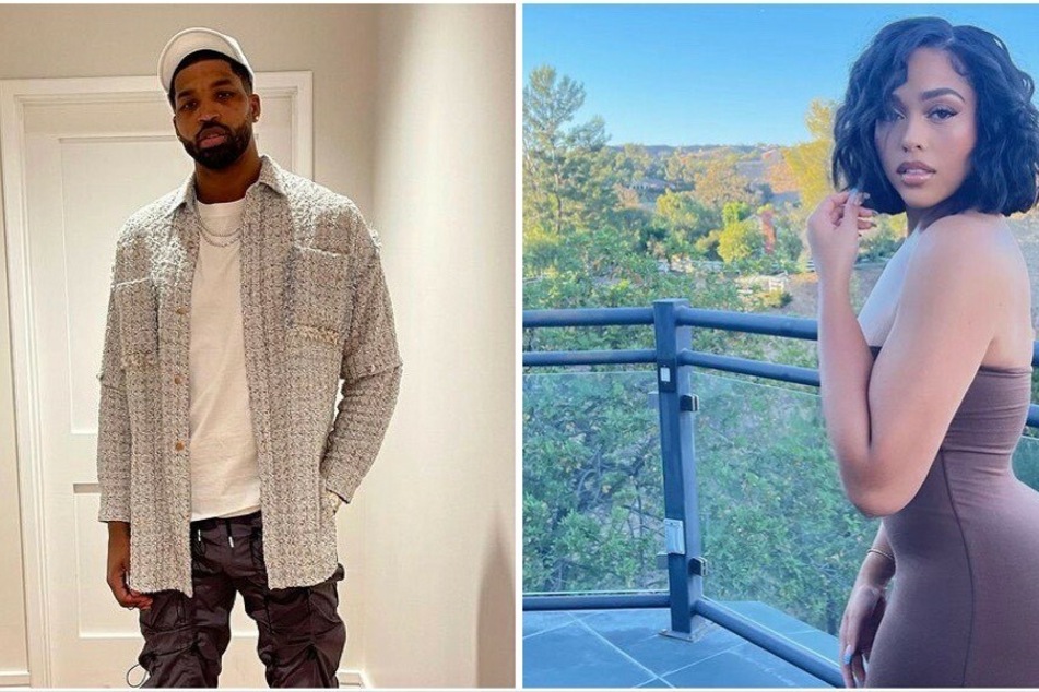 Tristan Thompson (l.) and Jordyn Woods were accused of cheating at a house party held at the NBA star's home.