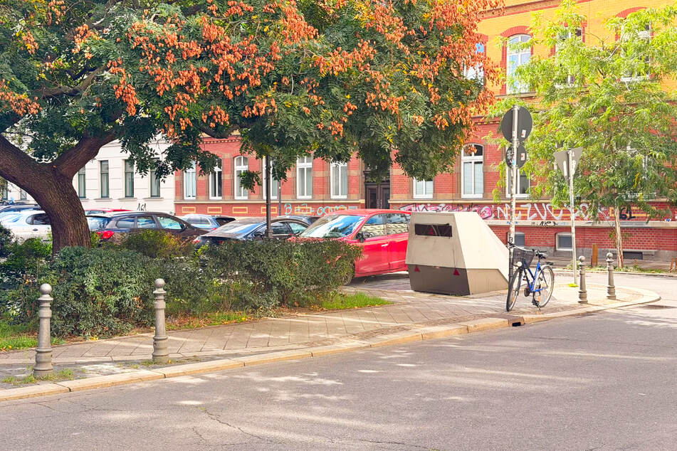 Ein Parkplatz weniger am Gaudigplatz - den hat sich der Superblitzer geschnappt.