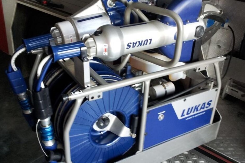 Dieser hydraulische Rettungssatz wurde gestohlen.