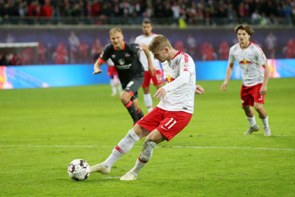 Timo Werner scheiterte in der 63. Minute mit einem mittig geschossenen Elfmeter am sonst schwachen Fabian Bredlow.