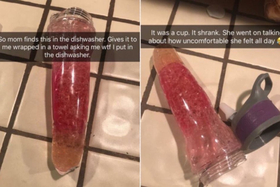 Die Mutter hielt diesen Trinkbecher tatsächlich für einen Dildo.
