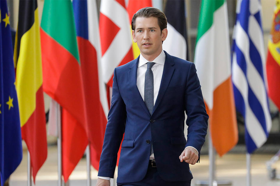 Österreichs Kanzler Sebastian Kurz bezieht klare Position zur Migranten.