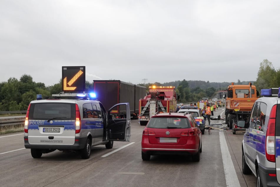 Es bildete sich ein langer Stau auf der A4.