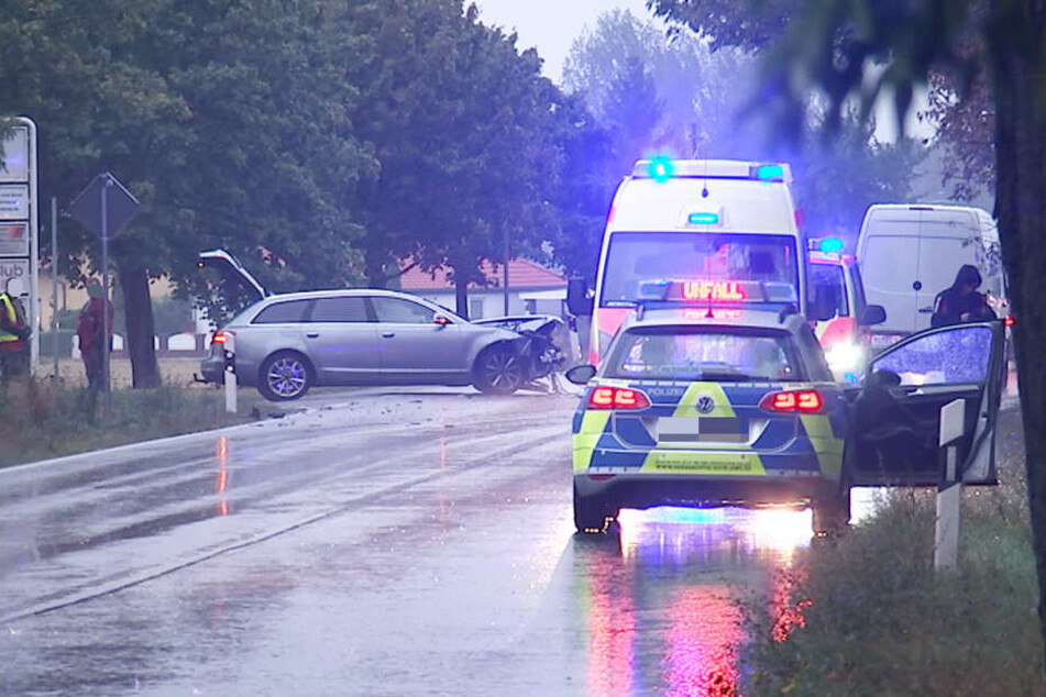 An der Kreuzung auf der B87 kam es zum Crash.