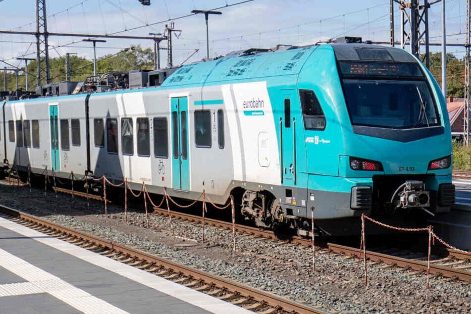 Ein Zug der Eurobahn.