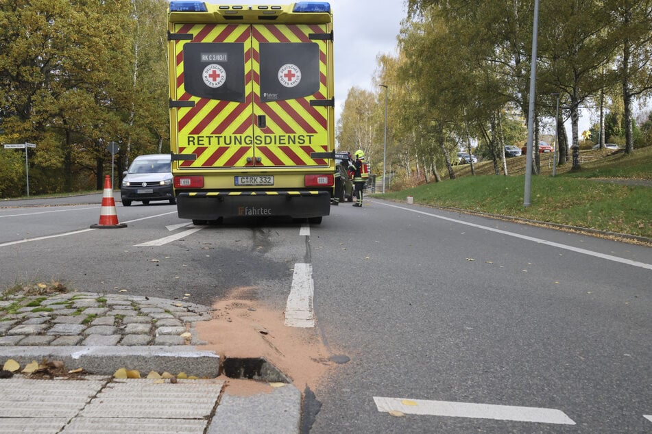 Der Rettungsdienst lieferte den verletzten Fahrer in ein Krankenhaus ein.