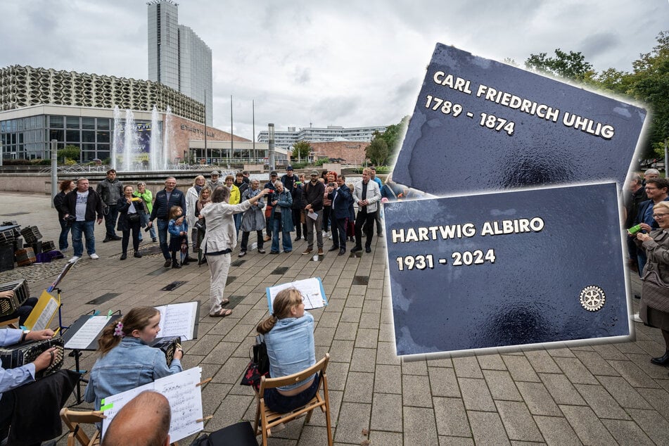 Chemnitz: Chemnitz ehrt Theater Legende und Konzertina-Erfinder mit Gedenkplatten