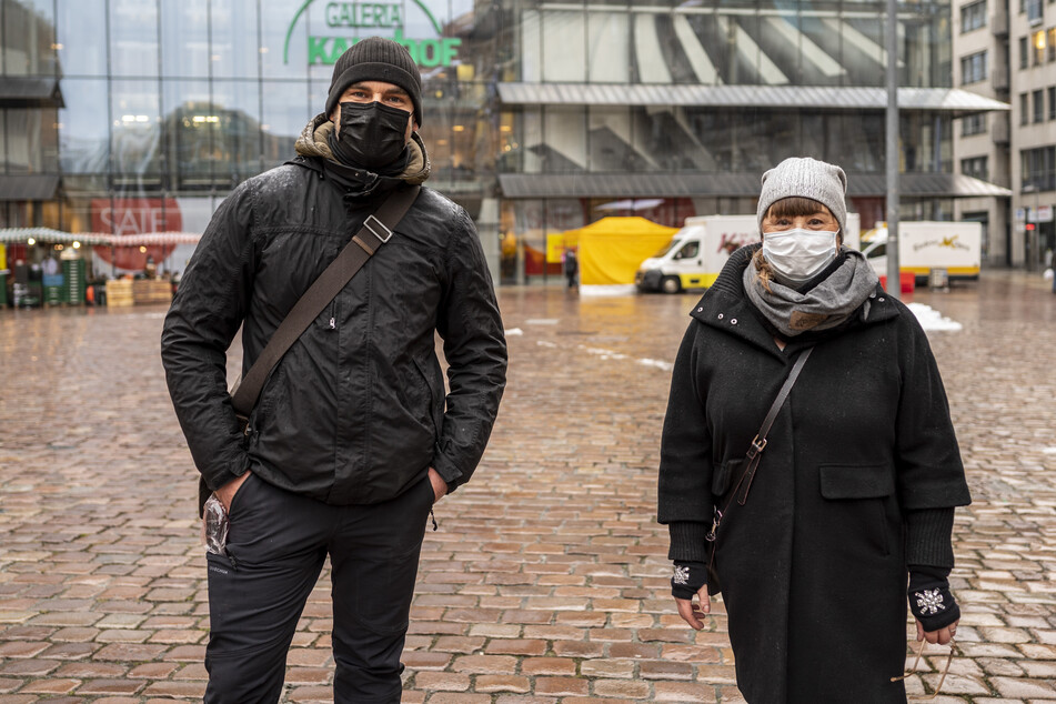 Dirk Bethmann (43, "Bethmann & Jans") und Heike Resch-Saupe ("Haarmonie") organisierten die Demo.