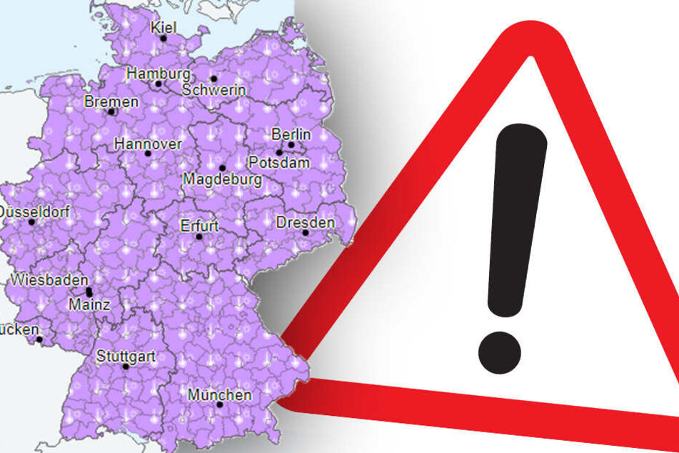 Der Deutsche Wetterdienst warnt vor extremer Hitzebelastung.