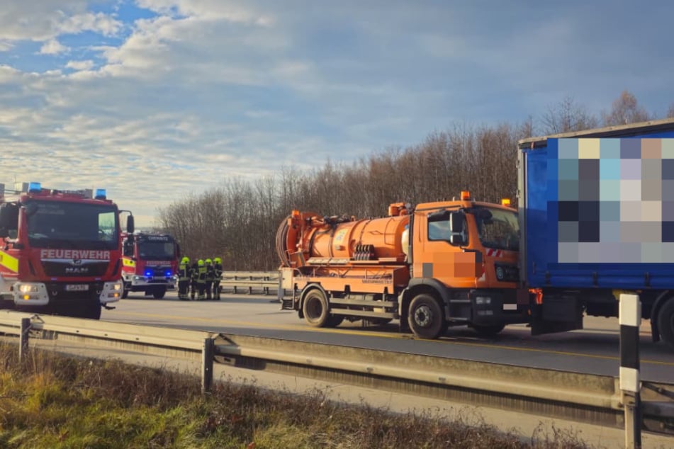 Auf der A4 krachte es am Mittwoch in Chemnitz. Die Autobahn wurde in Richtung Dresden komplett gesperrt.