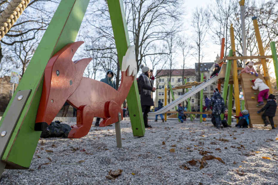 Auf der Anlage sind überall Motive aus dem Roman "Der kleine Prinz" zu finden, hier der Fuchs.