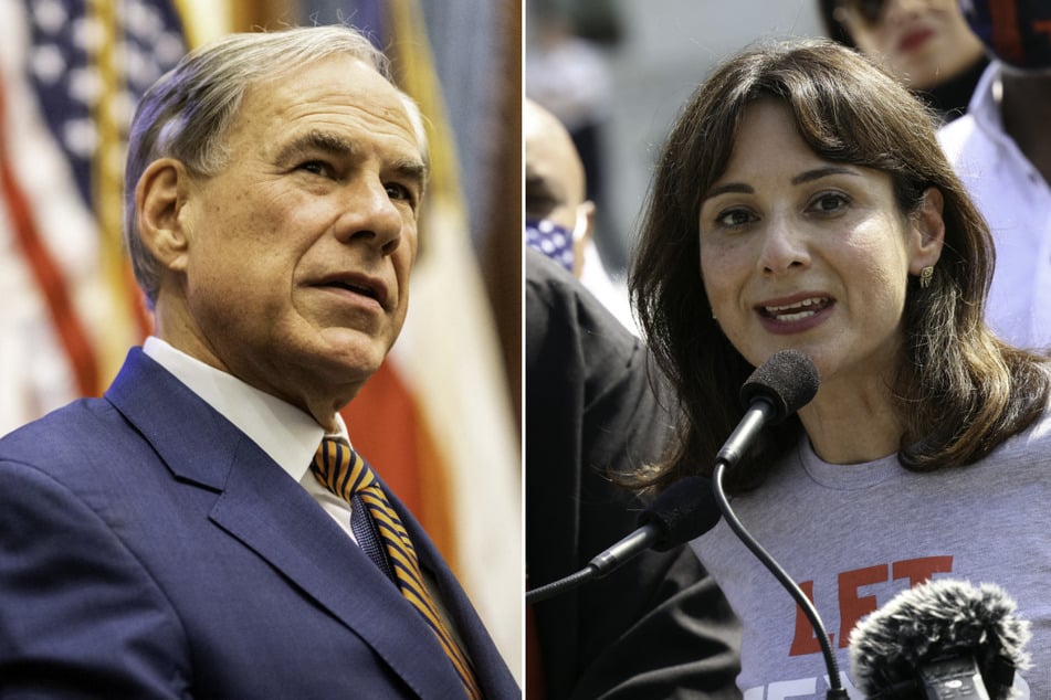 Incumbent Republican Greg Abbott (l.) and Democrat Gina Hinojosa are the frontrunners in their respective primaries for Texas governor.