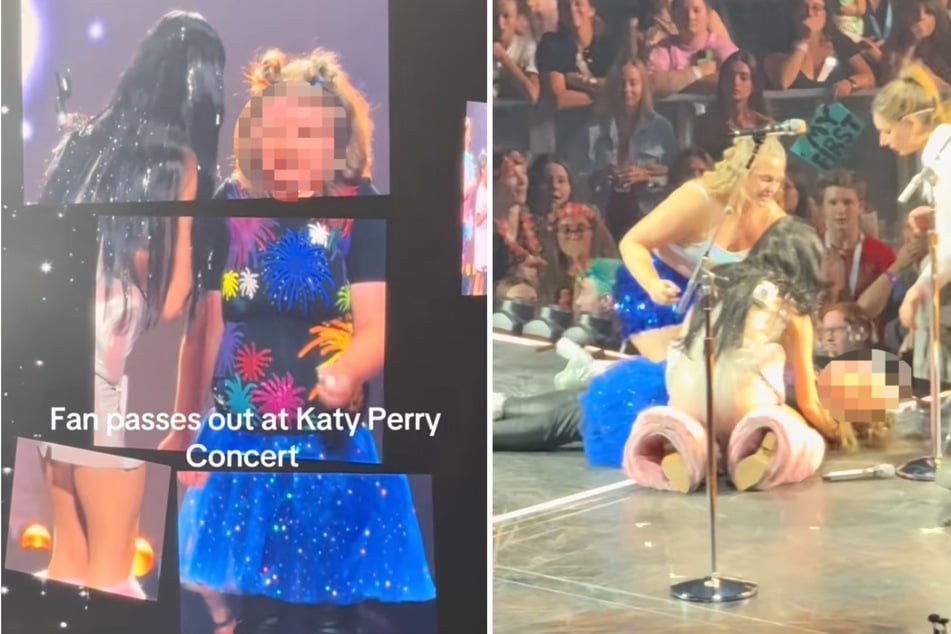 Ein Fan sackte bei einem Konzert von Katy Perry (40) auf der Bühne in sich zusammen.