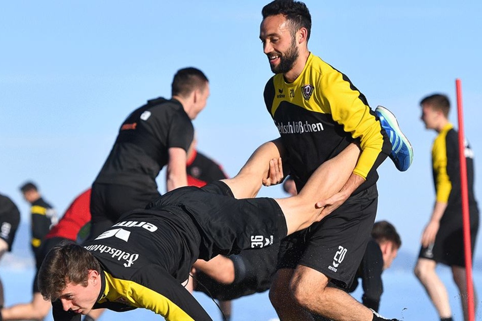 Im Spaniencamp hatte Fabian Müller noch Spaß.