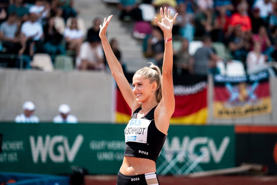 Alica Schmidt (26) ließ sich vom verpassten Finale die Laune nicht verderben.