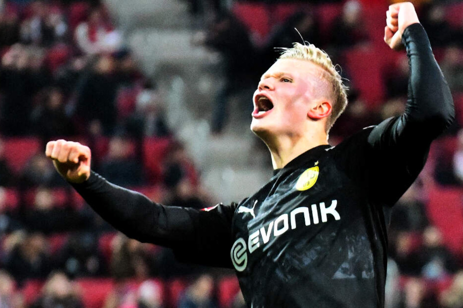 Neuer Bundesliga-Rekord: Erling Haaland brauchte für seinen Dreierpack nur 23 Minuten.