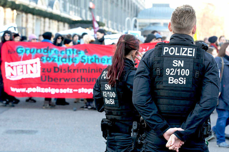 Die Protestaktion gegen das Polizeigesetz verlief laut Polizei friedlich.