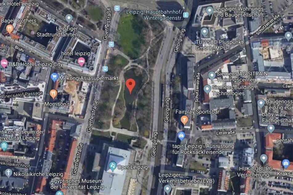 Mitten in der Leipziger Innenstadt hatte sich der Überfall zugetragen.