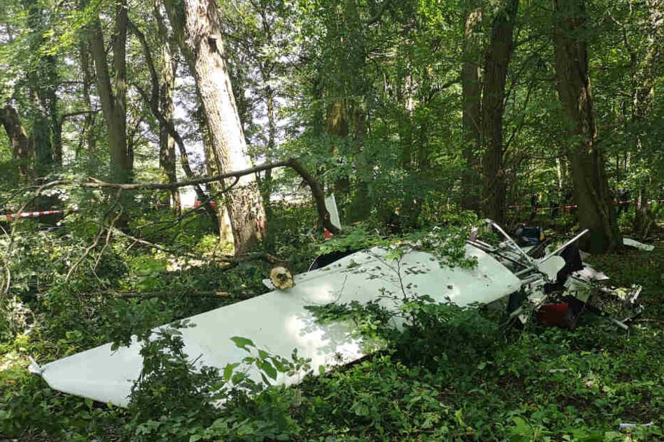 Das Flugzeug verunglückte im Koberstädter Wald.