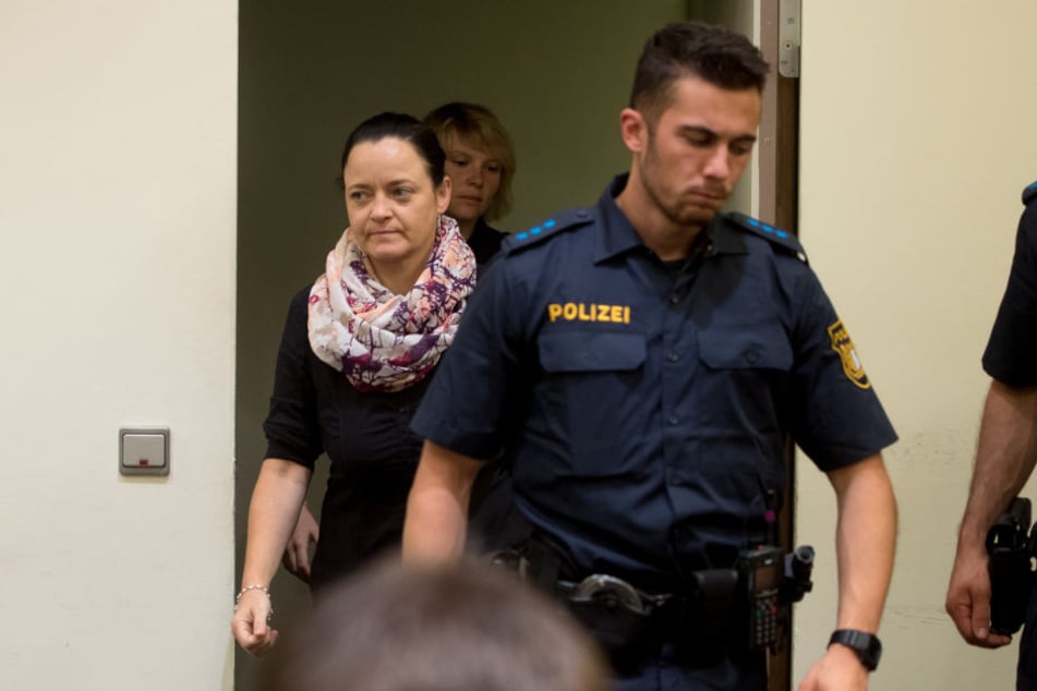 Beate Zschäpe am Mittwoch im Oberlandesgericht in München.